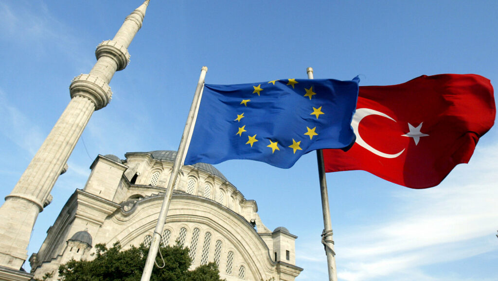 EU and Turkish flags 1